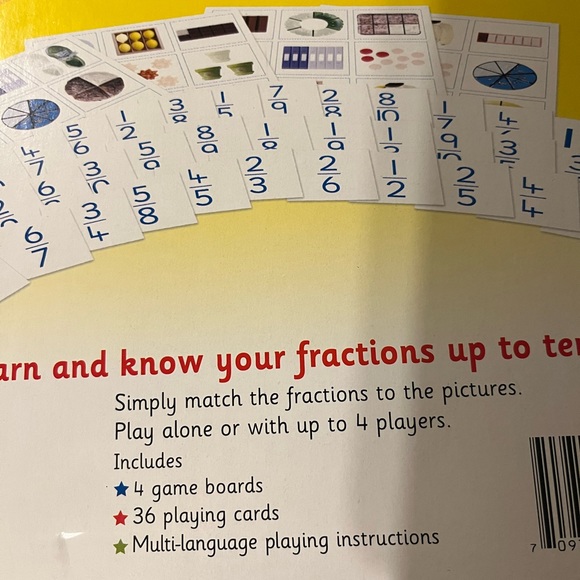 Math Games Fraction Lotto find matching fraction up to tenths. Teachers , class - Picture 4 of 13